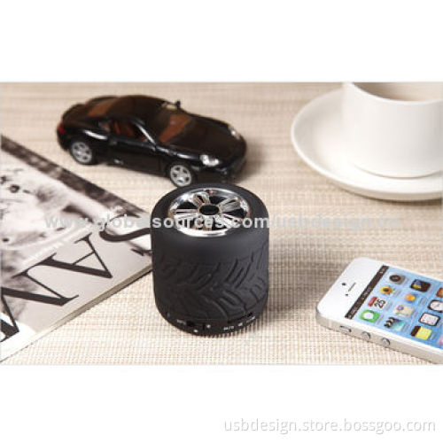 Black Computer Tire Speakers for MP3 Player